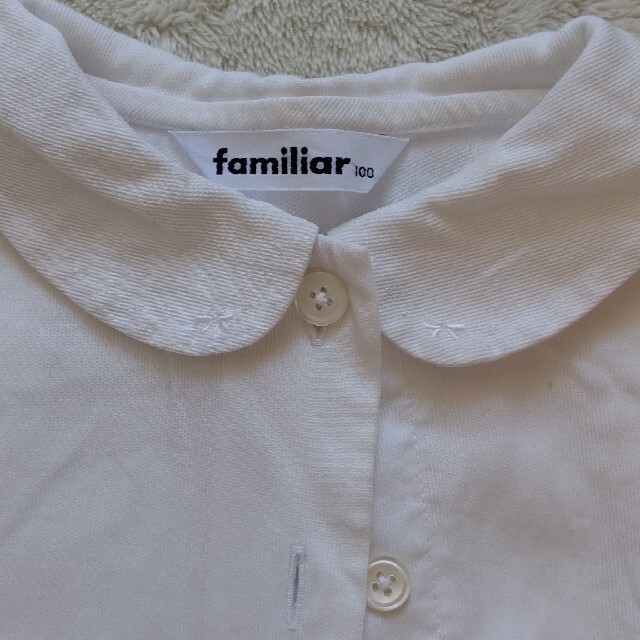 familiar(ファミリア)のfamiliar ブラウス 100cm キッズ/ベビー/マタニティのキッズ服女の子用(90cm~)(ブラウス)の商品写真