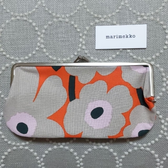 marimekko(マリメッコ)のmarimekko ウニッコ がま口ポーチ 2個セット レディースのファッション小物(ポーチ)の商品写真