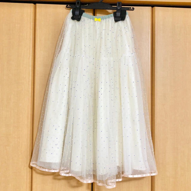 franche lippee(フランシュリッペ)のfranchelippee  ドットチュールスカート　ドットスカート レディースのスカート(ロングスカート)の商品写真