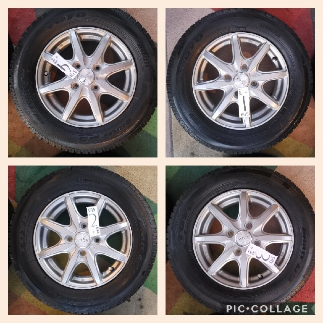 AQUAアルミホイール +45 スタッドの通販 by 斎藤's shop|ラクマ 13×4.00B PCD:100 4穴 期間限定