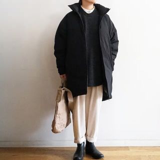 MUJI (無印良品) - MUJI Labo 撥水ダウンコート XXS~XS 黒 タグ