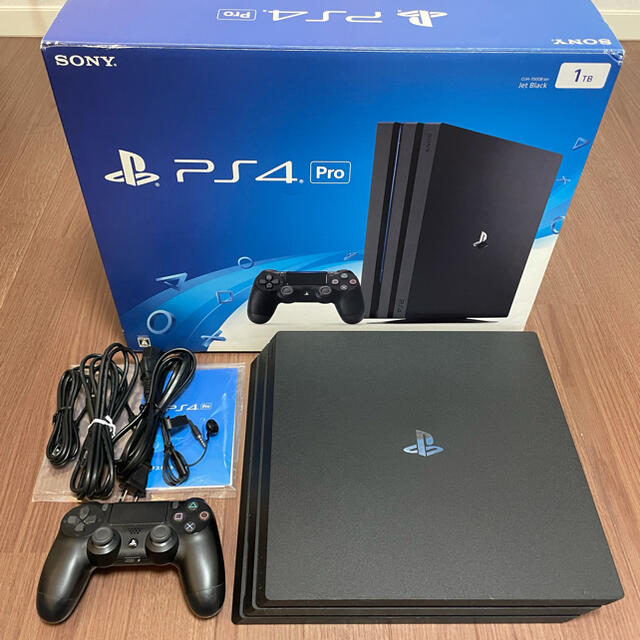 備品　ps4本体　ジェットブラック　1TB