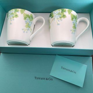 ティファニー(Tiffany & Co.)のティファニー　リーフ　ペアマグカップ(グラス/カップ)