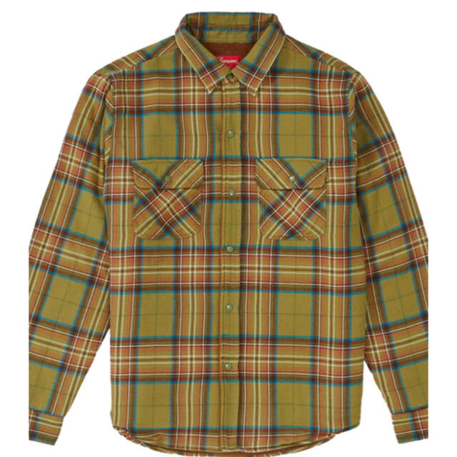 Supreme  Pile Lined Plaid Flannel Shirt