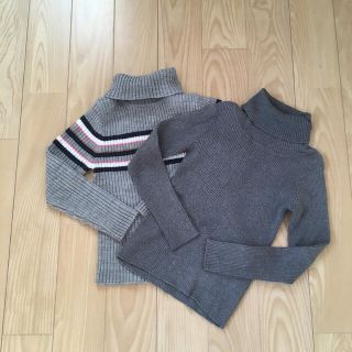 ユニクロ(UNIQLO)のキッズ　タートルネックニット　セット(ニット)