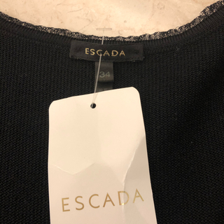 処分セール　新品　タグ付　エスカーダ　ESCADA ワンピース　黒　ブラック