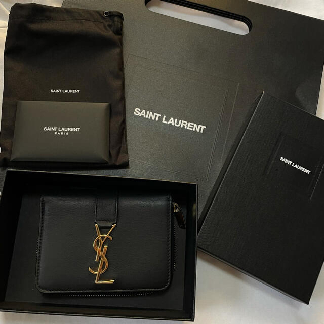 Saint Laurent YSLロゴ　ジップ財布 ミニ財布　ウォレット