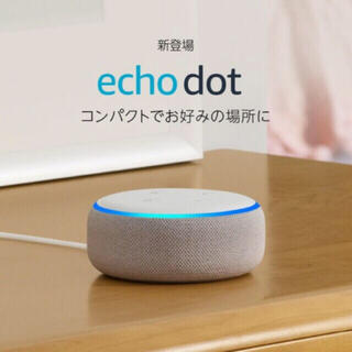 エコー(ECHO)のEcho Dot (エコードット)第3世代 - サンドストーン(スピーカー)