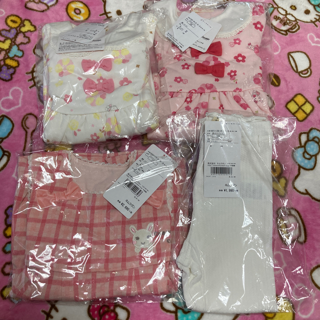 coeur a coeur(クーラクール)のダックスさん専用① クーラクールセット　100 新品 キッズ/ベビー/マタニティのキッズ服女の子用(90cm~)(Tシャツ/カットソー)の商品写真