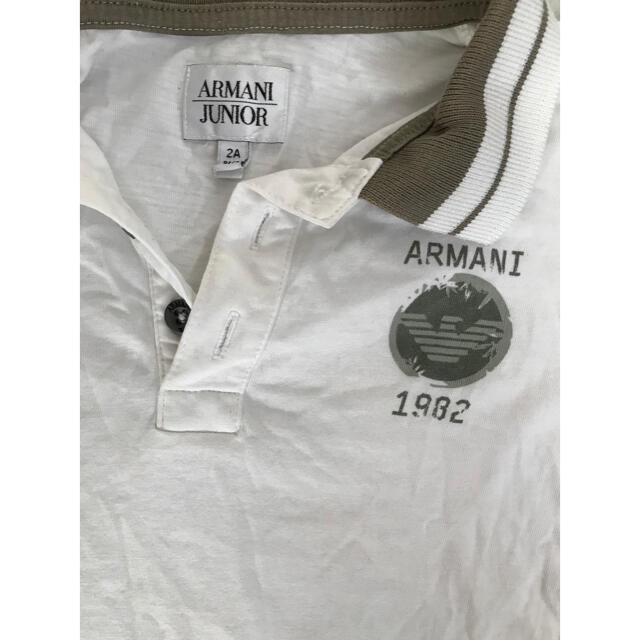 ARMANI JUNIOR(アルマーニ ジュニア)のアルマーニ ジュニア ポロシャツ キッズ/ベビー/マタニティのキッズ服男の子用(90cm~)(Tシャツ/カットソー)の商品写真