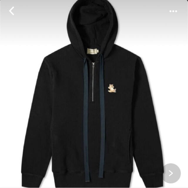 MAISON KITSUNÉ HALF-ZIPPED HOODIE xs