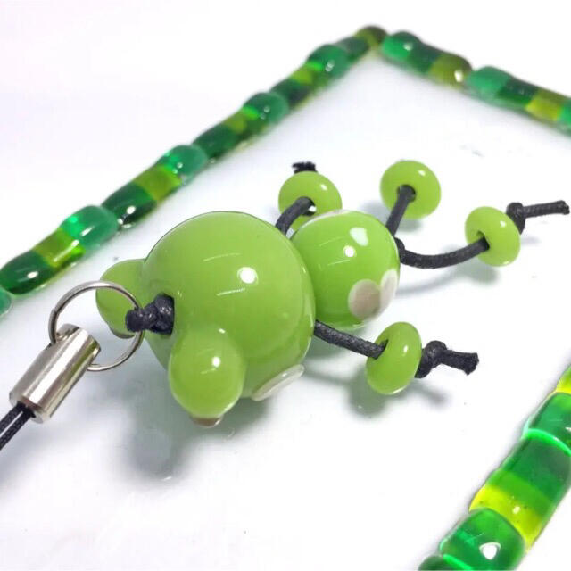 手作り とんぼ玉 * カエルくんストラップ *の通販 by MM|ラクマ 手作り とんぼ玉 * カエルくんストラップ *の通販 by MM|ラクマ