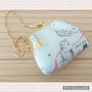 フランシュリッペ(franche lippee)のミニがま口ポーチ ＊いたずらねこ＊(ポーチ)