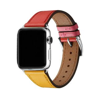 アップルウォッチ(Apple Watch)の42/44㎜ Apple Watch用 レザーベルト 全世代対応(その他)