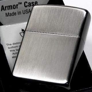 ジッポー(ZIPPO)の(送料込み)ZIPPO◇アーマーサイドブラック◇ヘアライン◇新品◇ジッポ(タバコグッズ)