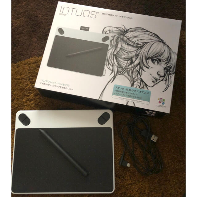 Wacom(ワコム)のWacom INTUOS DROW サイズS ペンタブレット スマホ/家電/カメラのPC/タブレット(PC周辺機器)の商品写真