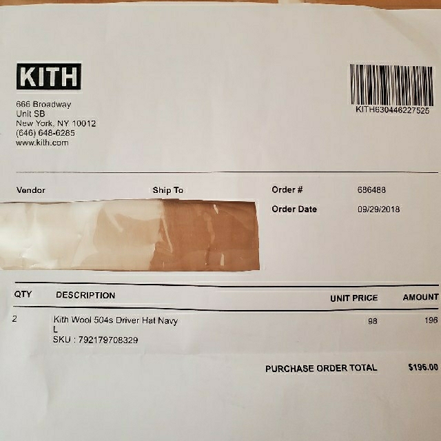 KANGOL(カンゴール)の新品！KITH × KANGOL ウール ハンチング ネイビー Lサイズ メンズの帽子(ハンチング/ベレー帽)の商品写真