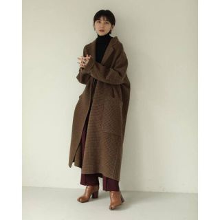 トゥデイフル(TODAYFUL)の専用★【todayful】オーバーチェックコート(ロングコート)