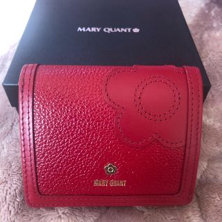 お値下げ MARY QUANT デイジー 本革 クラッチパース 新品箱付き袋付き