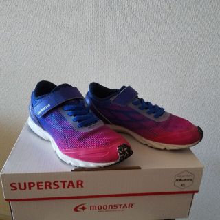 ムーンスター(MOONSTAR )のmoonstar☆SUPERSTAR 21.0cm バネのチカラ ピンク(スニーカー)