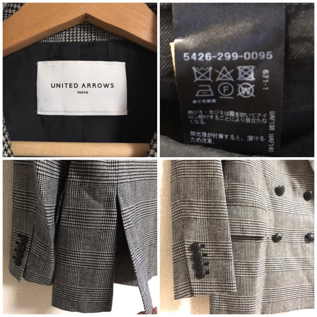 UNITED ARROWS(ユナイテッドアローズ)のUNITED ARROWS チェック柄ジャケット レディースのジャケット/アウター(テーラードジャケット)の商品写真