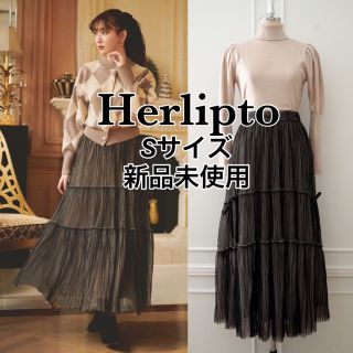 Herlipto / Double Bow Tiered Tulle Skirt(ロングスカート)