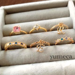 華奢イニシャルとスワロリング💍(リング(指輪))