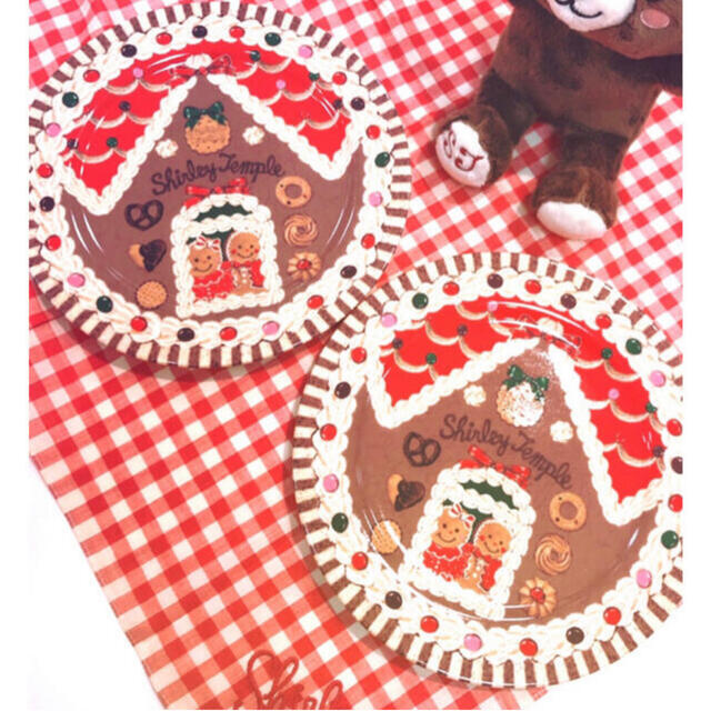 シャーリーテンプル ノベルティ クリスマスフェア お皿 ケーキ皿 2枚セット | フリマアプリ ラクマ
