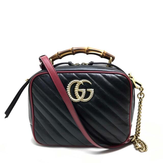 GUCCI グッチ　ハンドバッグ　ショルダーバッグ　ブラック　2way