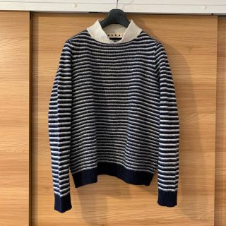 マルニ(Marni)のMARNI マルニ　ボーダーニット　タートル　ウール　カシミア(ニット/セーター)