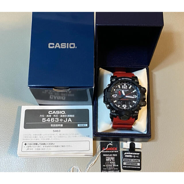 カシオG-SHOCK GWG-1000RD-4AJFレスキューレッド