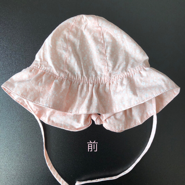 H&H(エイチアンドエイチ)のベビーTシャツワンピース　68センチ　帽子付き【H&M】 キッズ/ベビー/マタニティのこども用ファッション小物(帽子)の商品写真