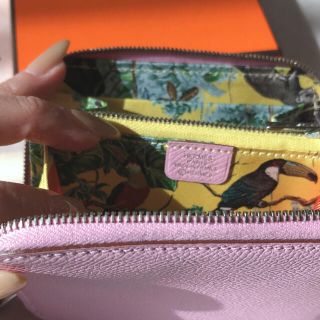 HERMES シルクインコンパクト財布 完売色♡モーブシルヴェスト