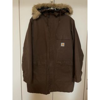 カーハート(carhartt)のカーハート　シベリアンコート　ダックジャケット　ブラウン　古着(モッズコート)