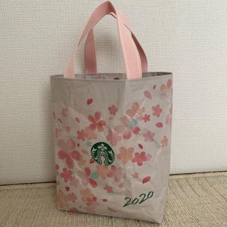 スターバックスコーヒー(Starbucks Coffee)のスターバックス ToGoバッグ紙袋リメイク さくらトートバッグ(バッグ)