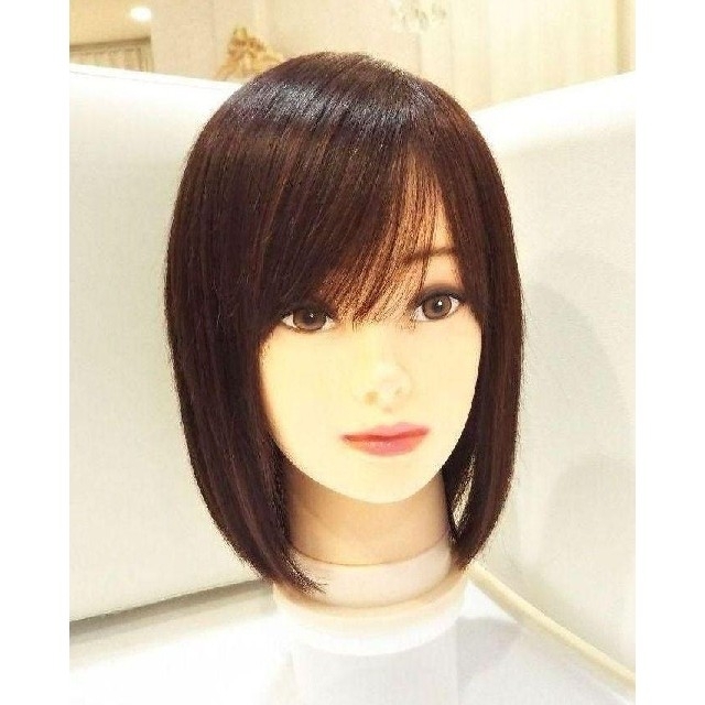 レミー人毛100%ウィッグ✨シルクスキン地肌✨筧美和子❣️艶髪!美人