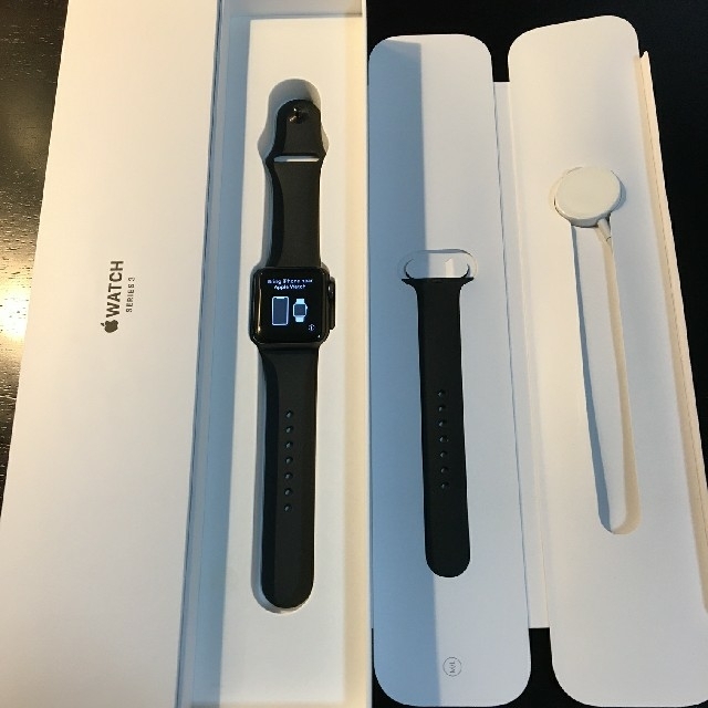 Apple Watch Series3 38mm スペースグレーGPS腕時計(デジタル)