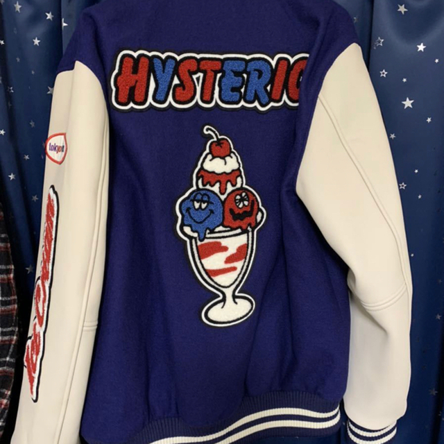 HYSTERIC GLAMOUR(ヒステリックグラマー)のヒステリックグラマーx verdy x tokyo vitaminスタジャンL メンズのジャケット/アウター(スタジャン)の商品写真