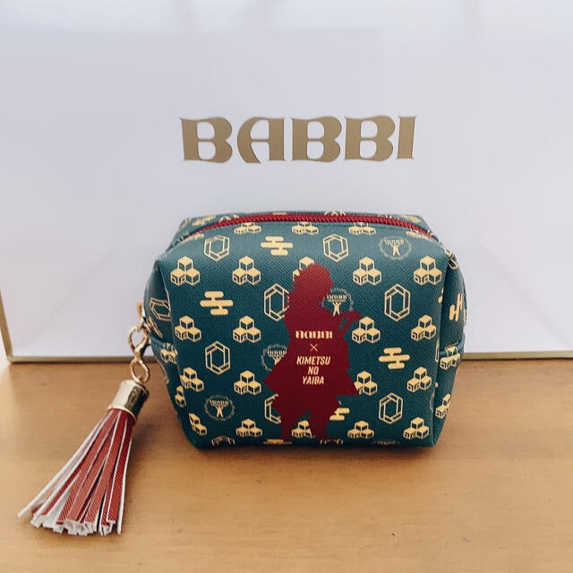 鬼滅の刃×BABBI  ポーチ　缶バッチ エンタメ/ホビーのおもちゃ/ぬいぐるみ(キャラクターグッズ)の商品写真