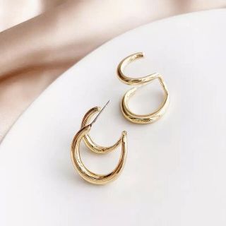 ドゥーズィエムクラス(DEUXIEME CLASSE)のcurve pierce ◯sv925 post & 18k coating(ピアス)