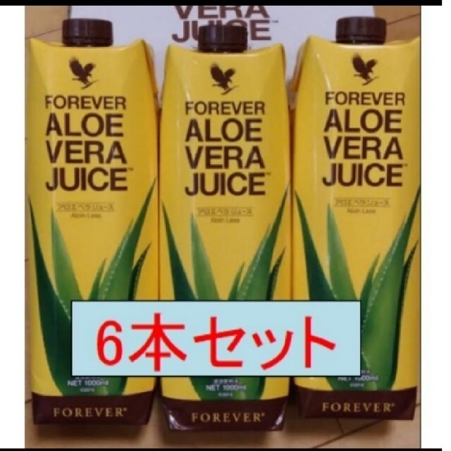 アロエベラジュース　1L × 6本食品/飲料/酒