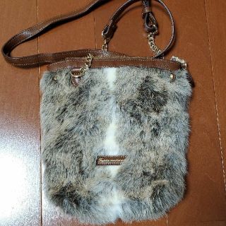 ニジュウサンク(23区)の23区　ファー　ショルダーバッグ 　新品未使用(ショルダーバッグ)