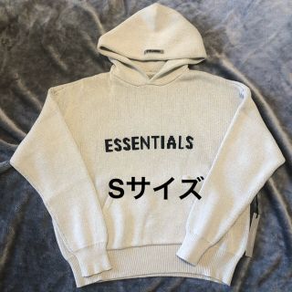 エッセンシャル(Essential)のSサイズ　Essentials ニットロゴ フーディ オートミール(パーカー)