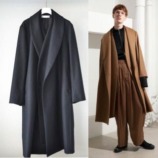 ステュディオス(STUDIOUS)のETHOSENS 16aw マルチレイヤード ノーカラー チェスターコート(チェスターコート)