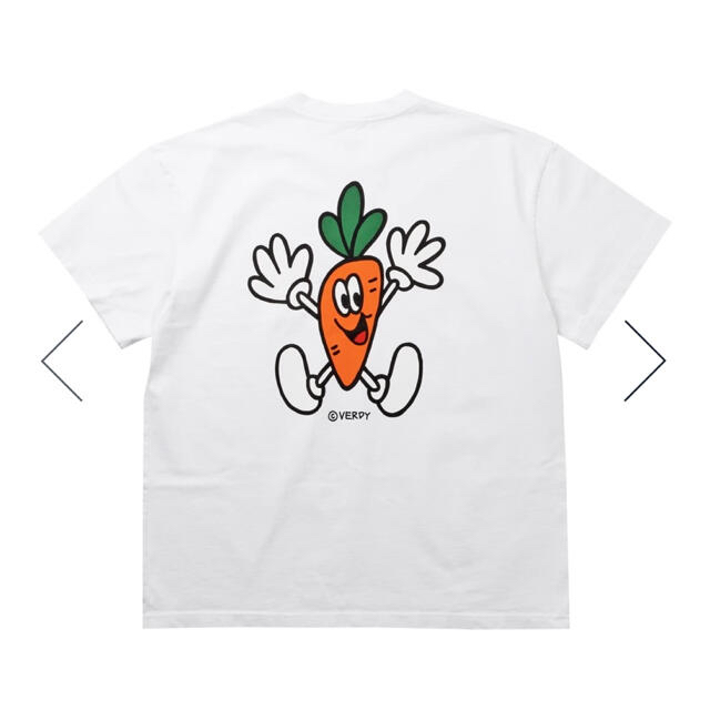 GDC(ジーディーシー)のCARROT BOY TEE× verdy  白　XL メンズのトップス(Tシャツ/カットソー(半袖/袖なし))の商品写真