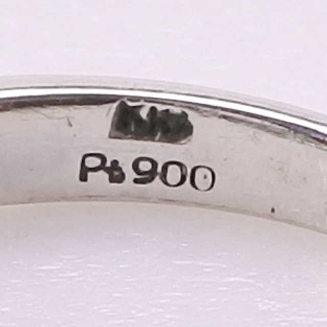 ダイヤモンド Pt900プラチナ×K18イエローゴールド×エメラルド 8号 E0.40 D0.34 レディース リング・指輪 3