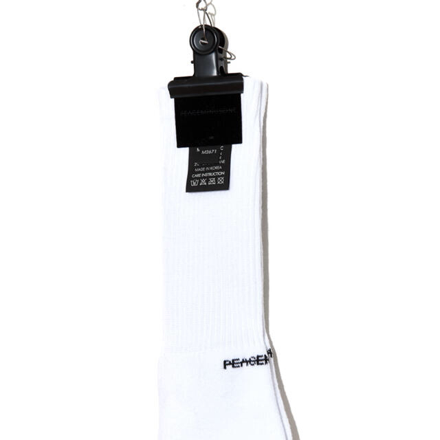 PMO SOCKS #2 WHITE peaceminusone