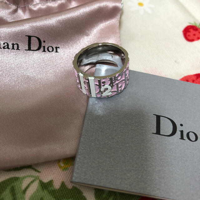 Christian Dior(クリスチャンディオール)のfosoooon様美品ディオール　トロッター　指輪リング　14号　ピンク レディースのアクセサリー(リング(指輪))の商品写真