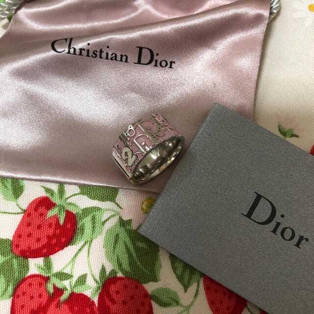 Christian Dior(クリスチャンディオール)のfosoooon様美品ディオール　トロッター　指輪リング　14号　ピンク レディースのアクセサリー(リング(指輪))の商品写真