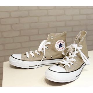 コンバース(CONVERSE)のconverse👟💓ハイカット💓人気スニーカー💓ベージュ💓(スニーカー)